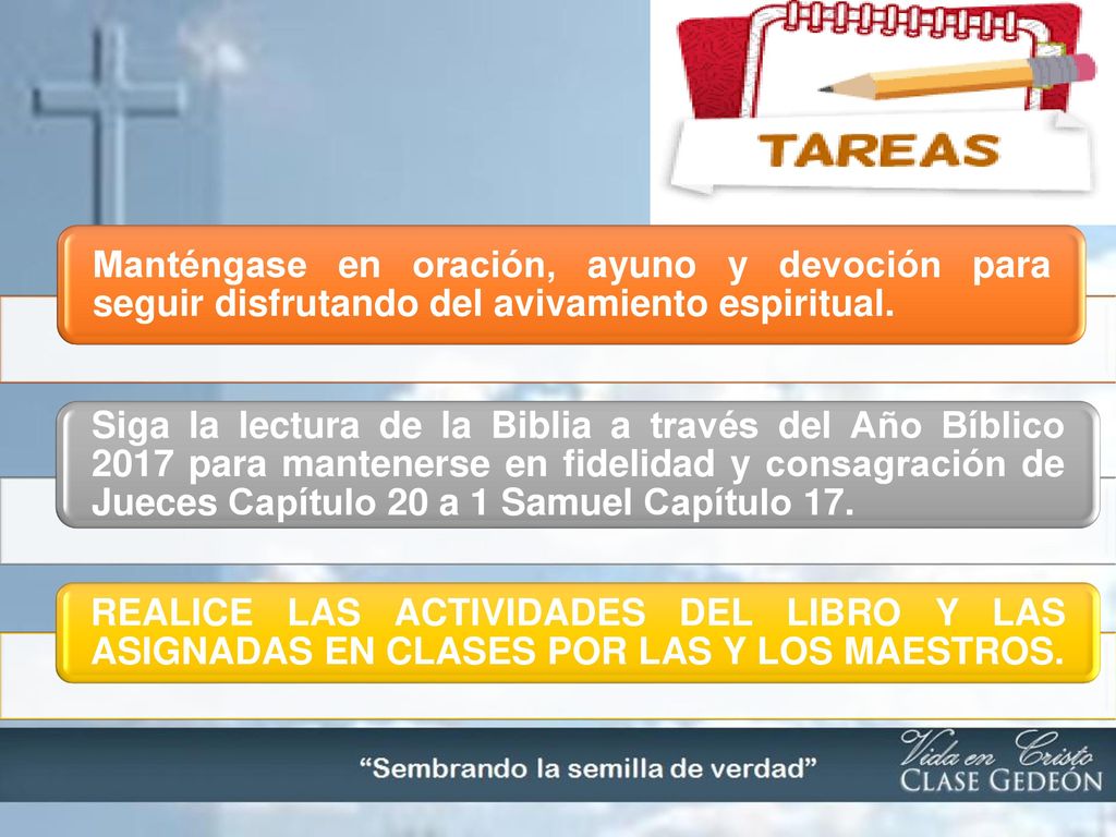 Manténgase en oración, ayuno y devoción para seguir disfrutando del avivamiento espiritual.
