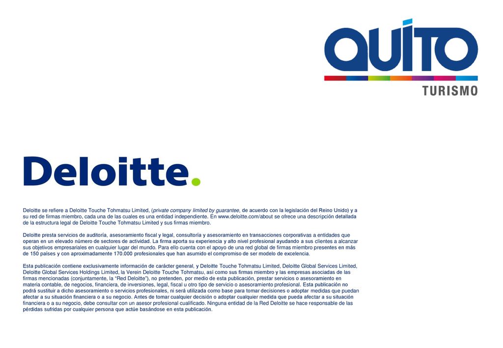 Deloitte se refiere a Deloitte Touche Tohmatsu Limited, (private company limited by guarantee, de acuerdo con la legislación del Reino Unido) y a su red de firmas miembro, cada una de las cuales es una entidad independiente. En   se ofrece una descripción detallada de la estructura legal de Deloitte Touche Tohmatsu Limited y sus firmas miembro.