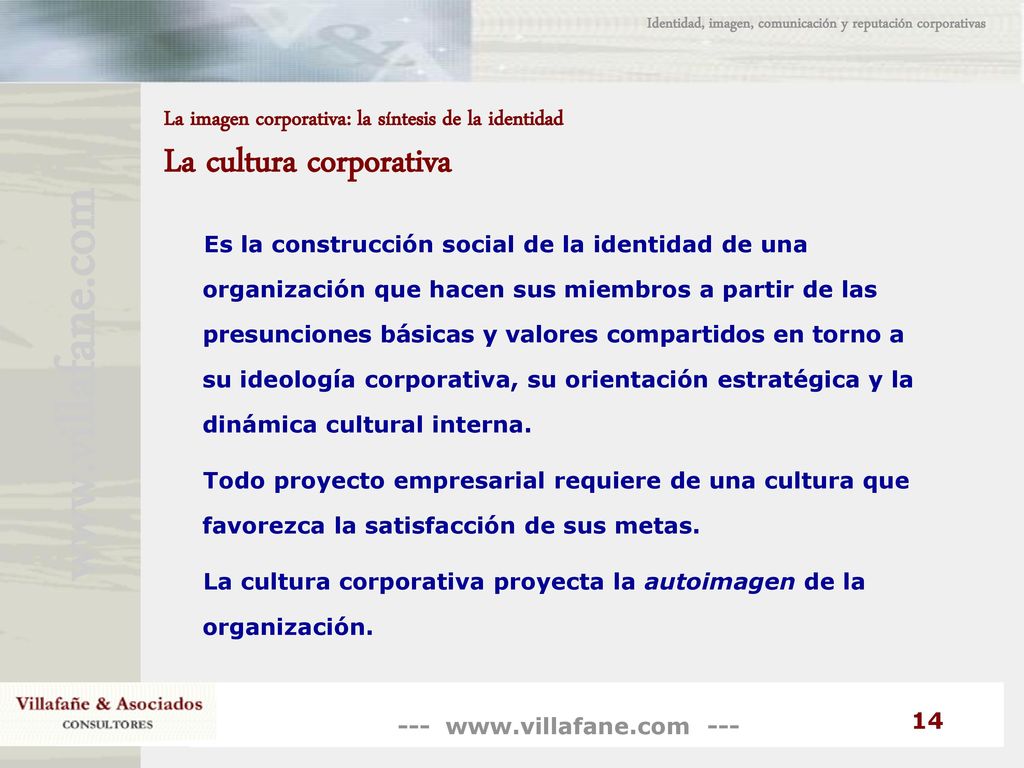 Identidad, imagen, comunicación y reputación corporativas