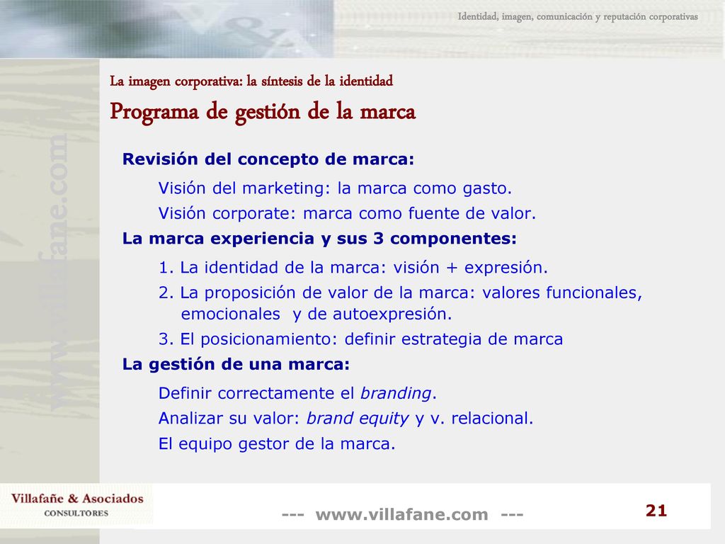 Identidad, imagen, comunicación y reputación corporativas