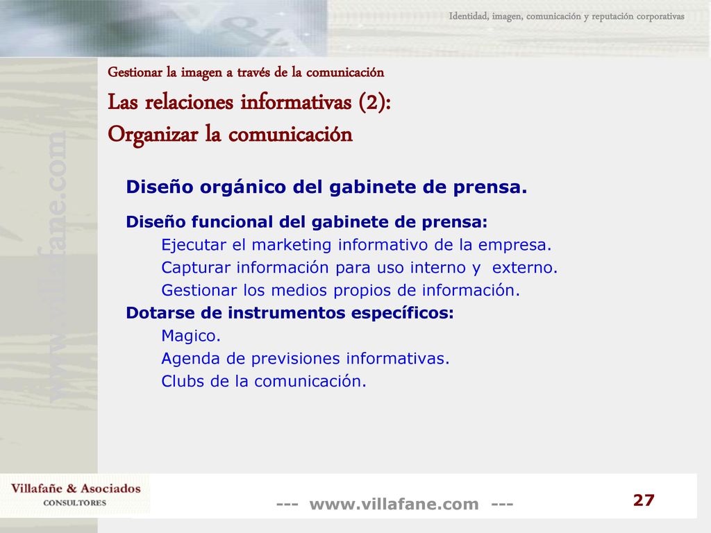 Identidad, imagen, comunicación y reputación corporativas
