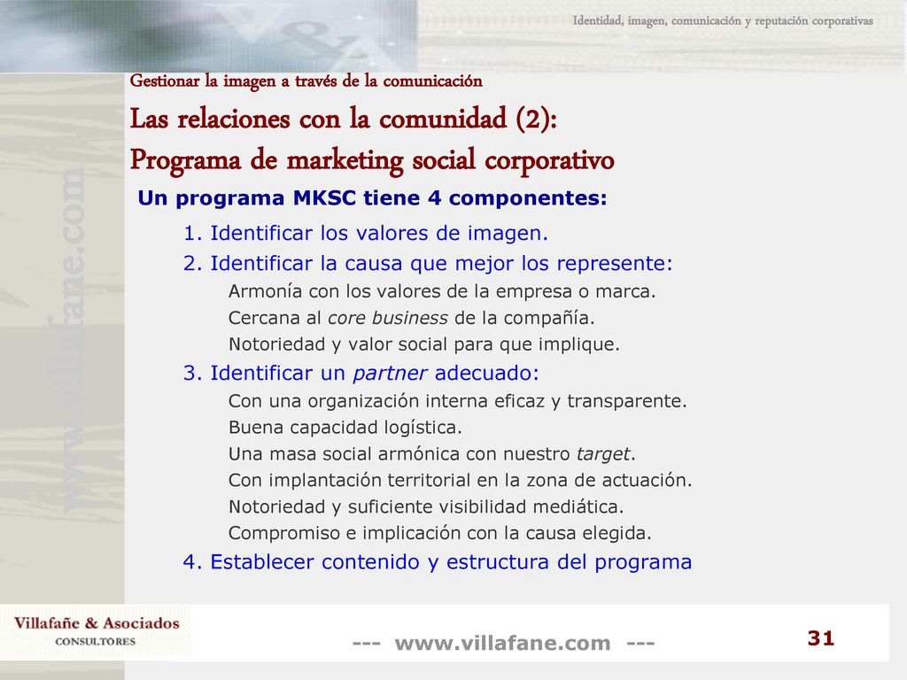 Identidad, imagen, comunicación y reputación corporativas