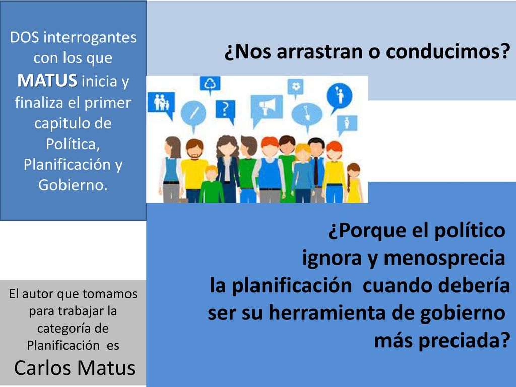 El autor que tomamos para trabajar la categoría de Planificación es