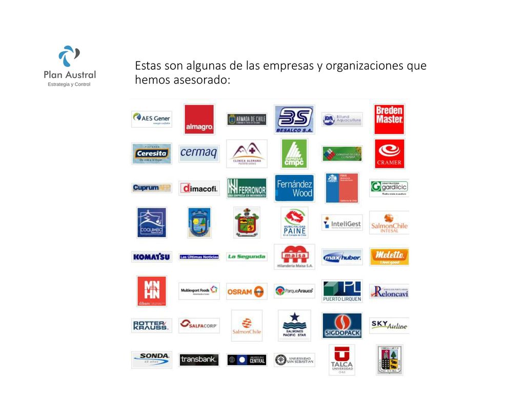 Estas son algunas de las empresas y organizaciones que hemos asesorado: