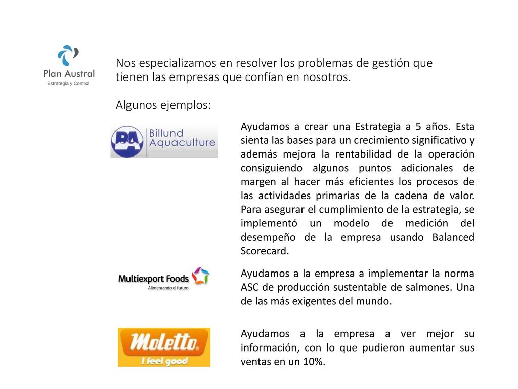 Nos especializamos en resolver los problemas de gestión que tienen las empresas que confían en nosotros. Algunos ejemplos: