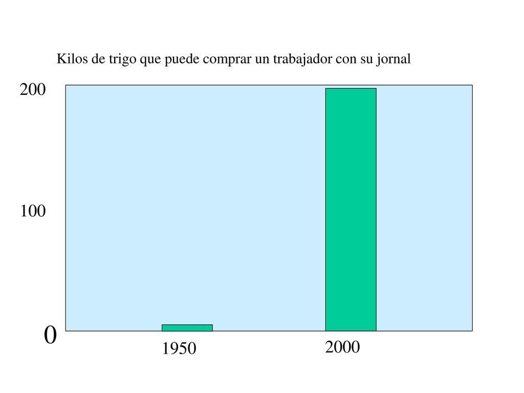 Kilos de trigo que puede comprar un trabajador con su jornal