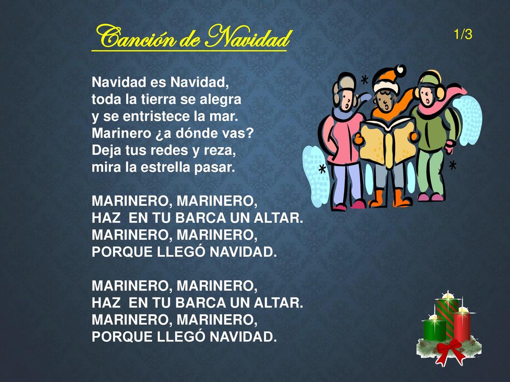 Canción de Navidad 1/3 Navidad es Navidad, toda la tierra se alegra
