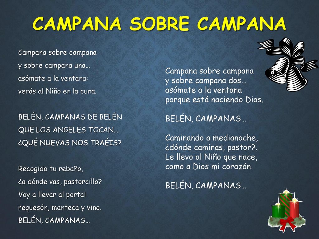 CAMPANA SOBRE CAMPANA Campana sobre campana y sobre campana dos…
