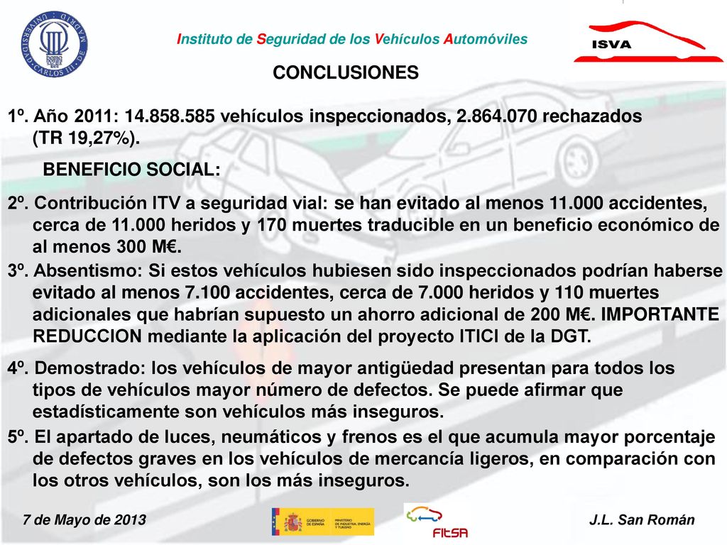 REDUCCION mediante la aplicación del proyecto ITICI de la DGT.