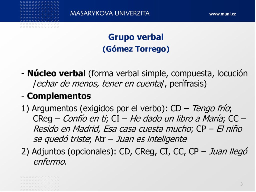 2) Adjuntos (opcionales): CD, CReg, CI, CC, CP – Juan llegó enfermo.