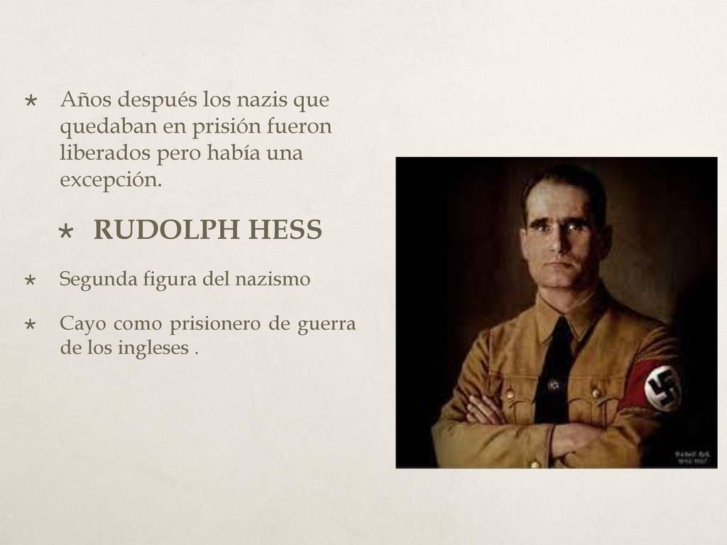 Años después los nazis que quedaban en prisión fueron liberados pero había una excepción.
