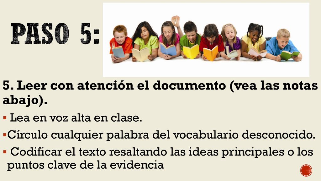 Paso 5: 5. Leer con atención el documento (vea las notas abajo).