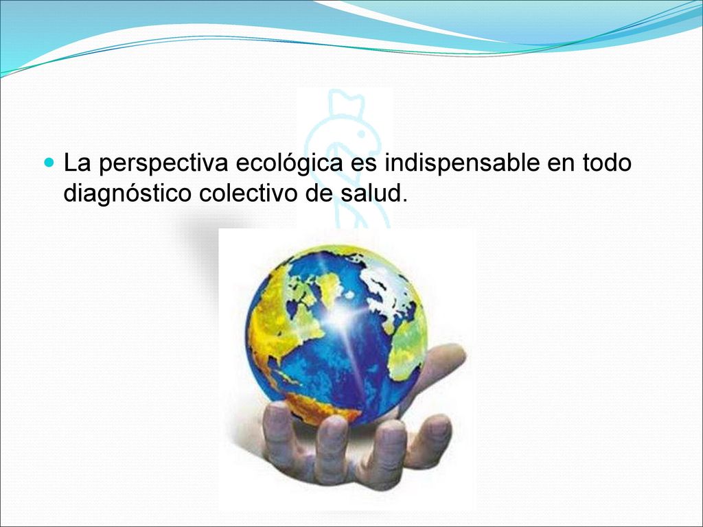La perspectiva ecológica es indispensable en todo diagnóstico colectivo de salud.