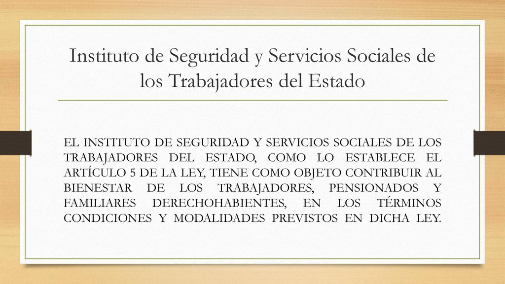 Instituto de Seguridad y Servicios Sociales de los Trabajadores del Estado