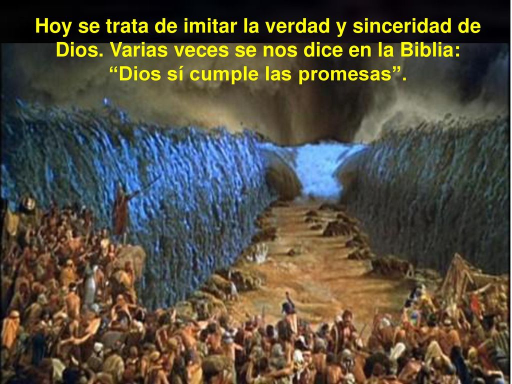 Hoy se trata de imitar la verdad y sinceridad de Dios