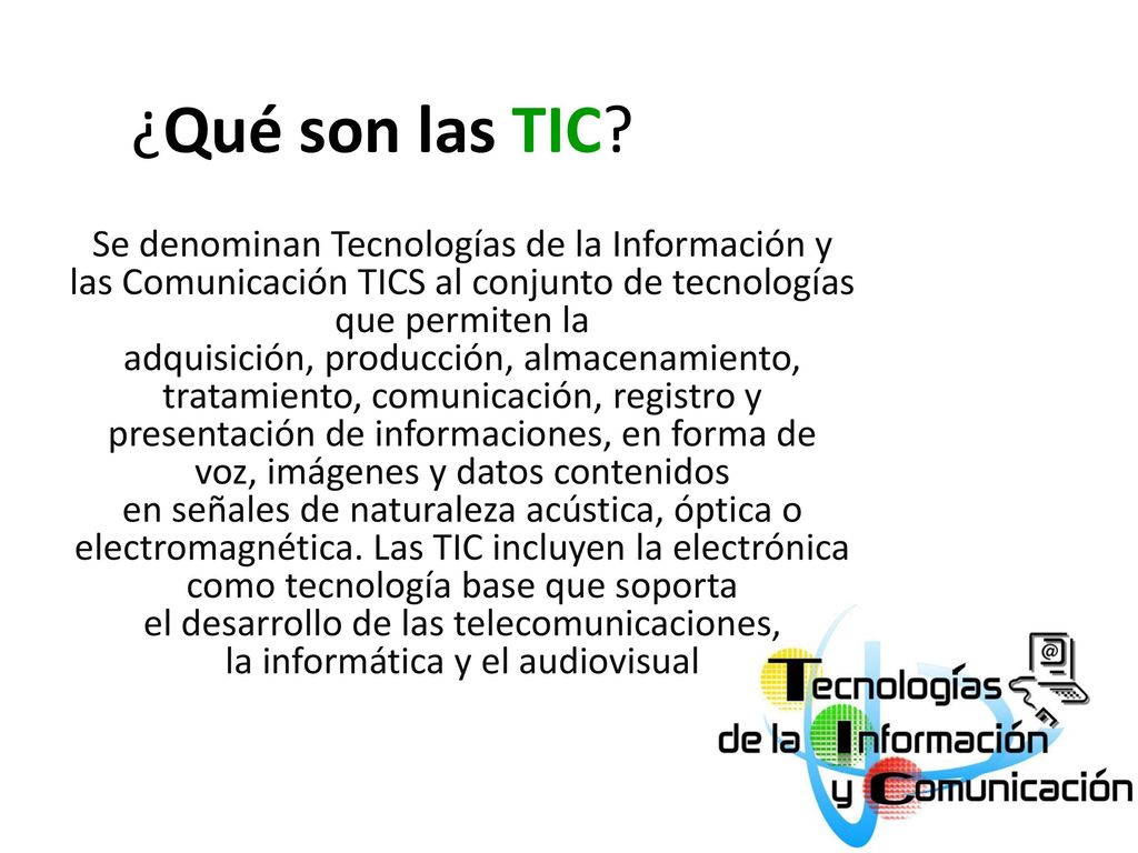 ¿Qué son las TIC