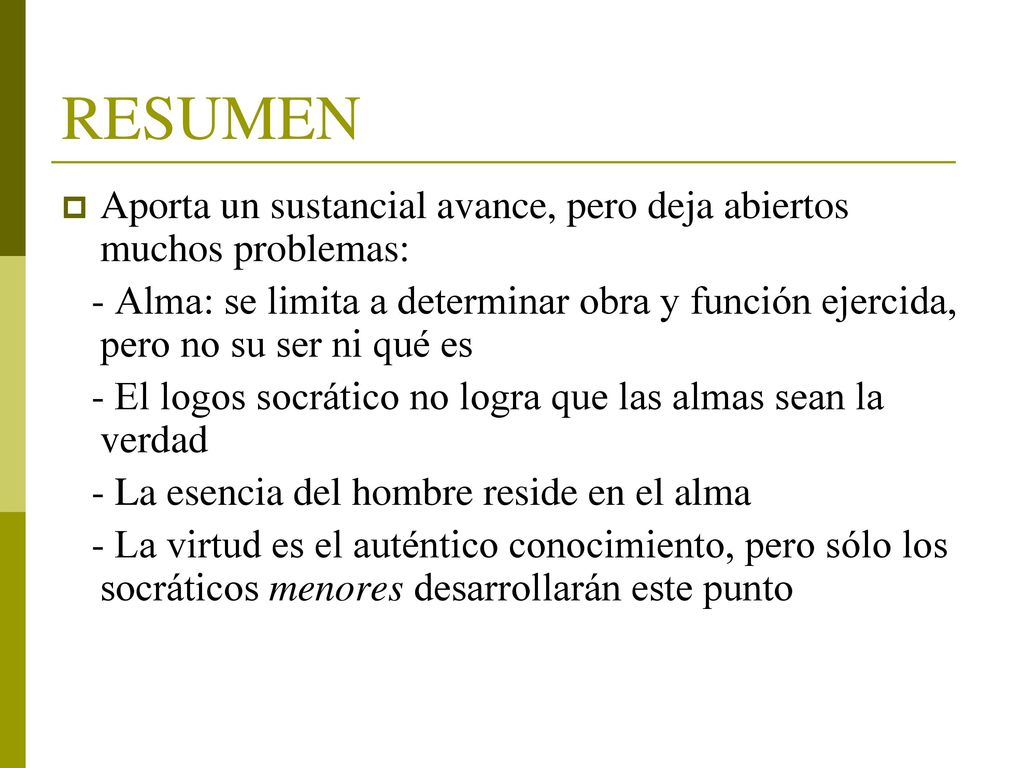RESUMEN Aporta un sustancial avance, pero deja abiertos muchos problemas: