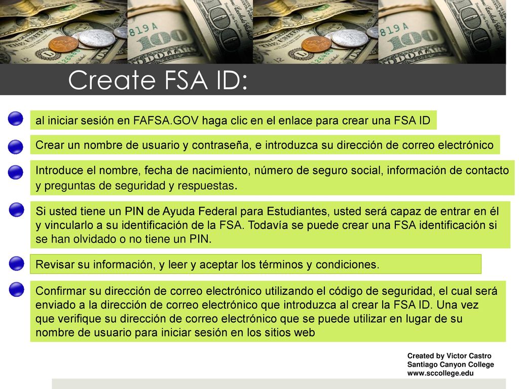 How do I get the Money OR FAFSA.gov Caldreamact.org