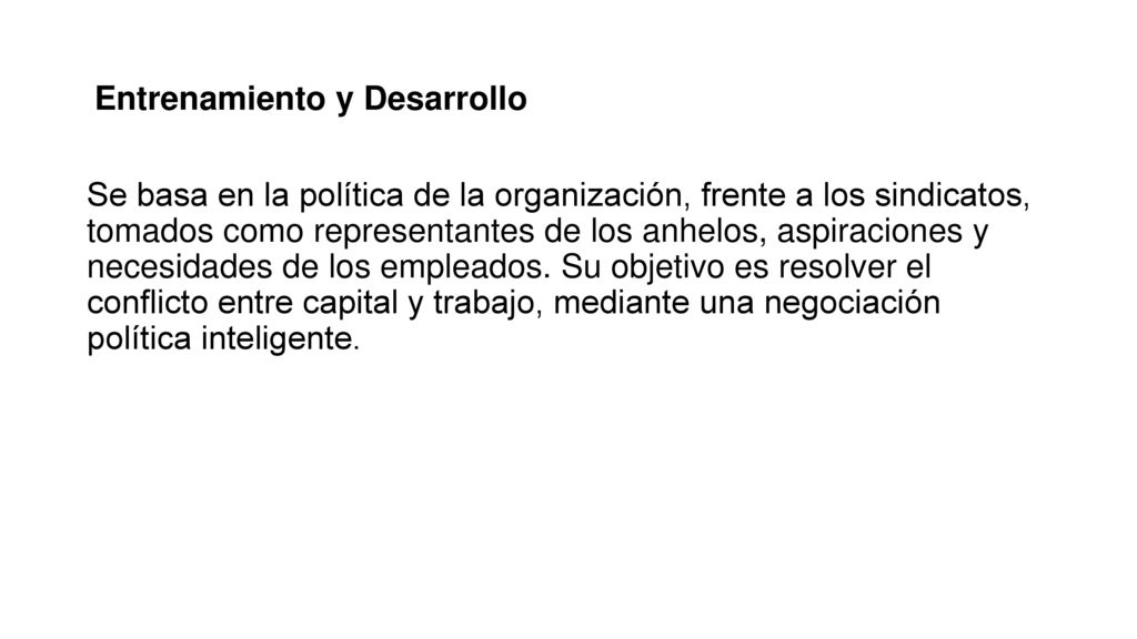Higiene y Seguridad Es el área que se encarga de capacitar en un corto plazo a los ocupantes de los puestos de la empresa, así como también se encarga de suministrar a sus empleados los programas que enriquecen su desempeño laboral; obteniendo de esta manera mayor productividad de la empresa.