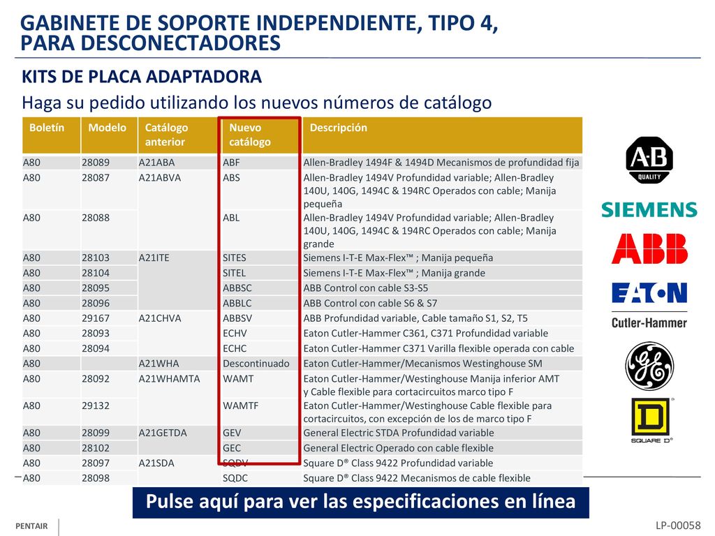 GABINETE DE SOPORTE INDEPENDIENTE, TIPO 4, PARA DESCONECTADORES