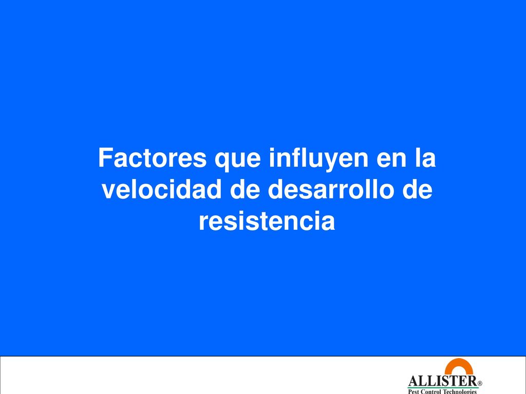 Factores que influyen en la velocidad de desarrollo de resistencia