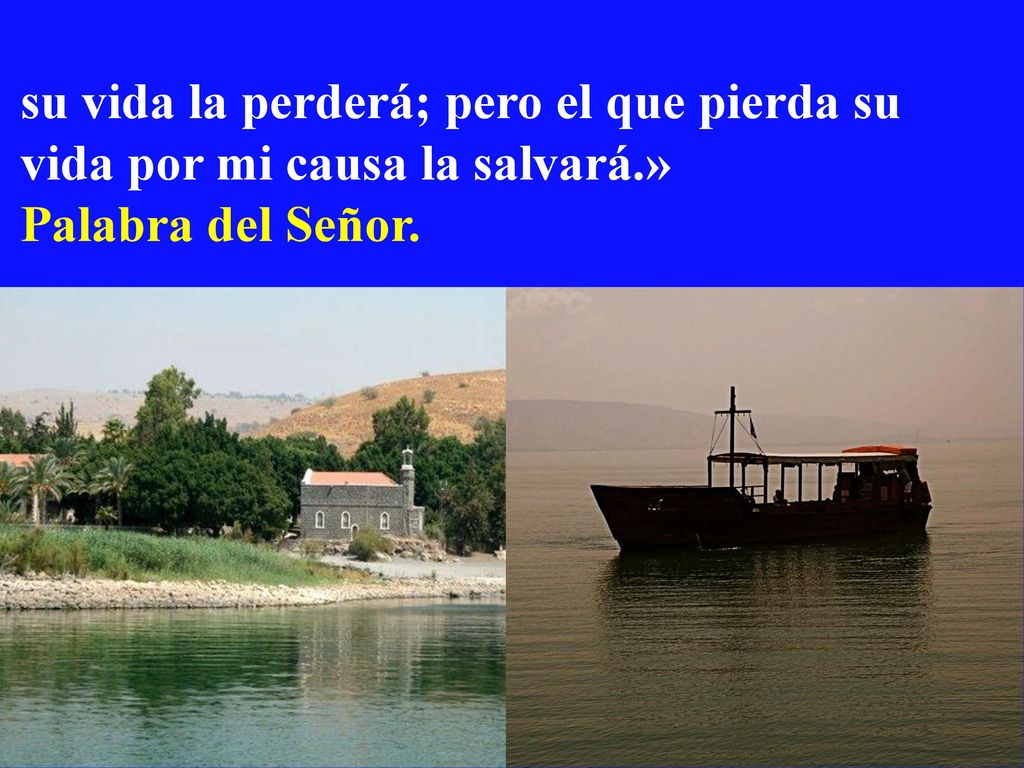 su vida la perderá; pero el que pierda su vida por mi causa la salvará