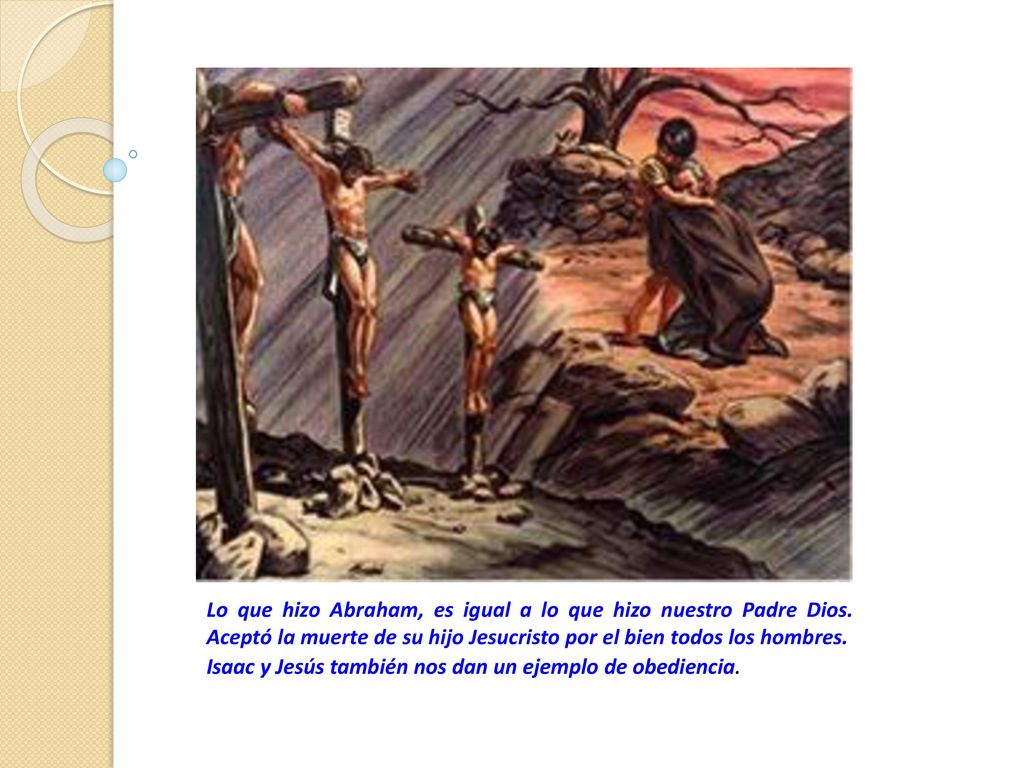 Lo que hizo Abraham, es igual a lo que hizo nuestro Padre Dios