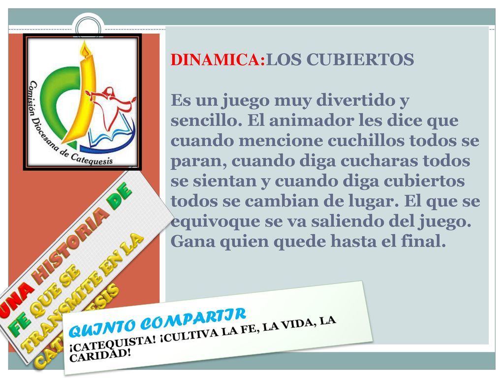 UNA HISTORIA DE FE QUE SE TRANSMITE EN LA CATEQUESIS