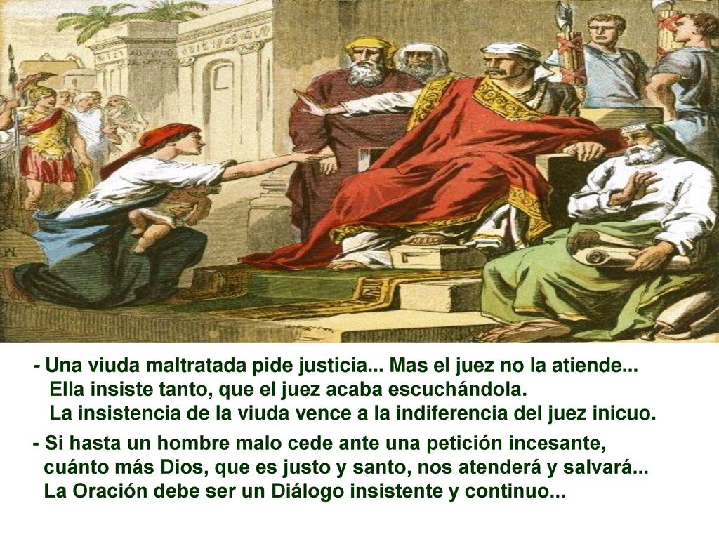 - Una viuda maltratada pide justicia... Mas el juez no la atiende...