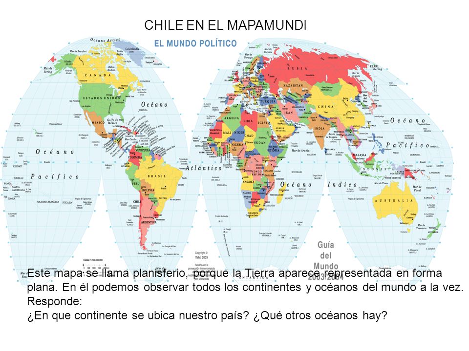 CHILE EN EL MAPAMUNDI