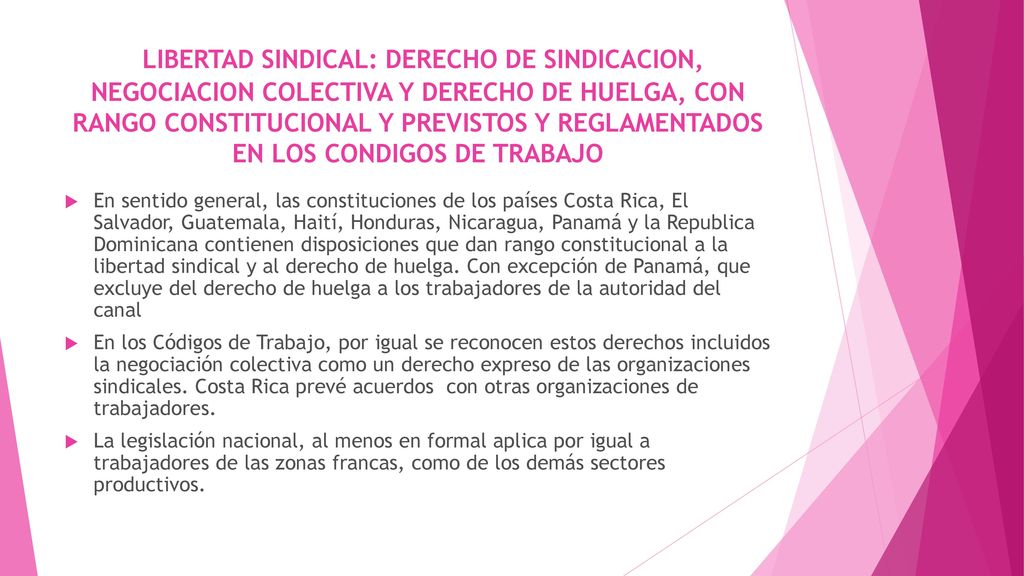 LIBERTAD SINDICAL: DERECHO DE SINDICACION, NEGOCIACION COLECTIVA Y DERECHO DE HUELGA, CON RANGO CONSTITUCIONAL Y PREVISTOS Y REGLAMENTADOS EN LOS CONDIGOS DE TRABAJO