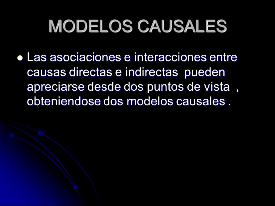 MODELOS CAUSALES