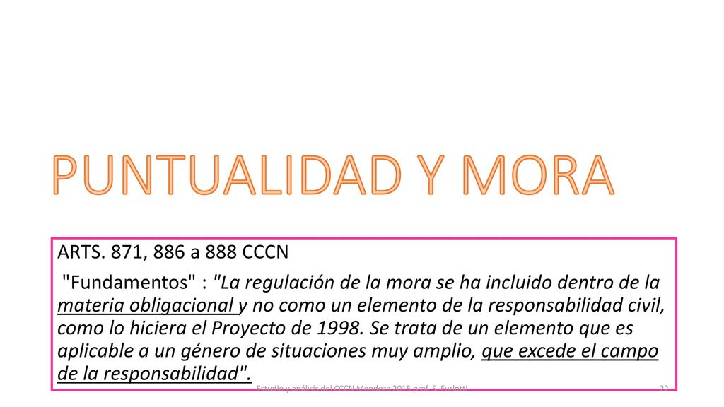 Estudio y análisis del CCCN Mendoza 2015 prof. S. Furlotti