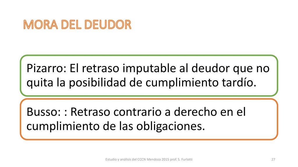 Estudio y análisis del CCCN Mendoza 2015 prof. S. Furlotti