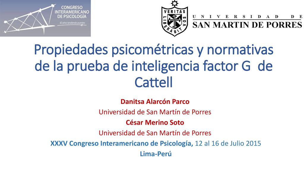 Propiedades psicométricas y normativas de la prueba de inteligencia factor G de Cattell