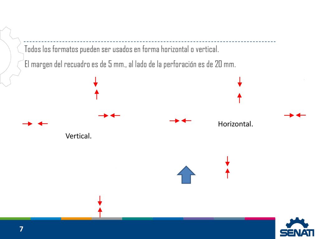 Todos los formatos pueden ser usados en forma horizontal o vertical.