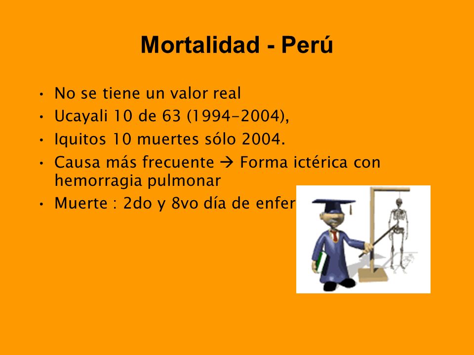 Mortalidad - Perú No se tiene un valor real