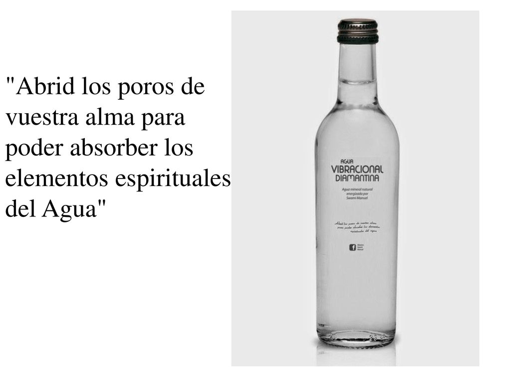 Abrid los poros de vuestra alma para poder absorber los elementos espirituales del Agua