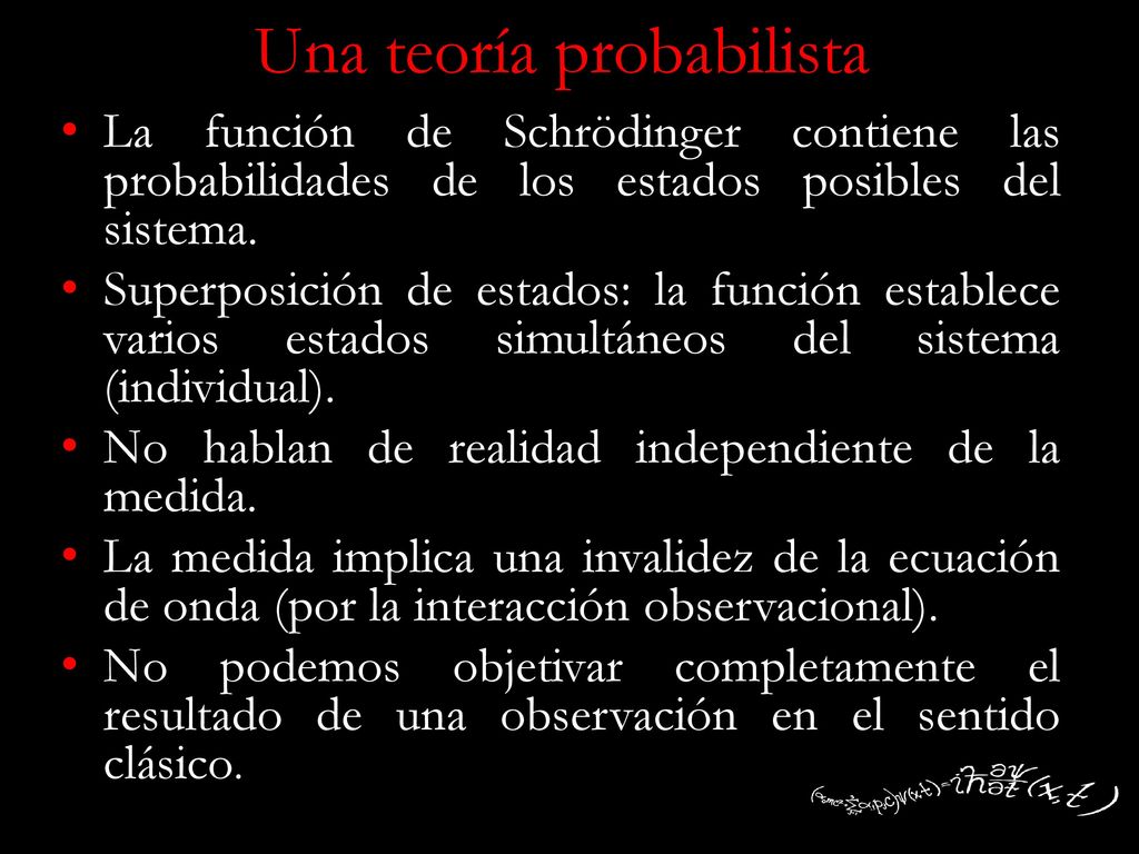 Una teoría probabilista