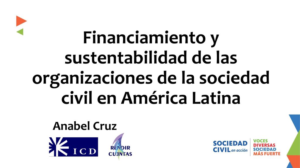 Financiamiento y sustentabilidad de las organizaciones de la sociedad civil en América Latina