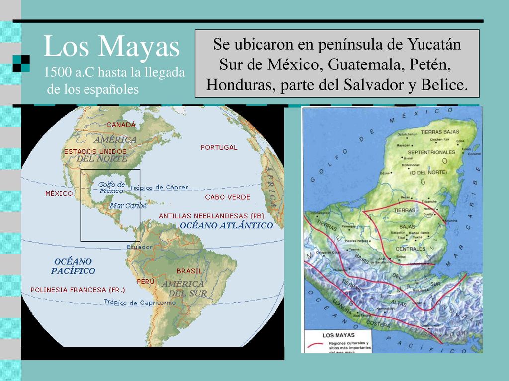 Los Mayas 1500 a.C hasta la llegada de los españoles