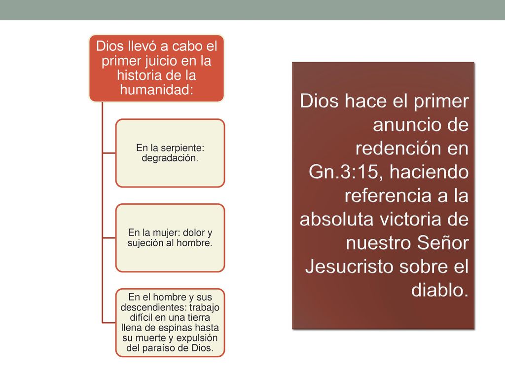 Dios llevó a cabo el primer juicio en la historia de la humanidad:
