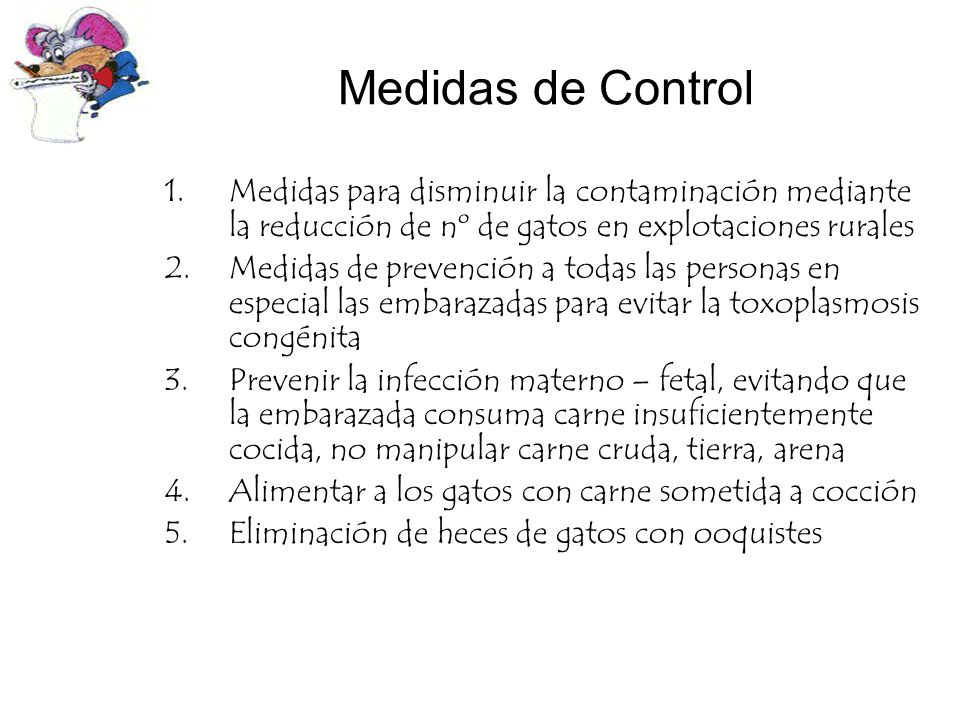 Medidas de Control Medidas para disminuir la contaminación mediante la reducción de nº de gatos en explotaciones rurales.