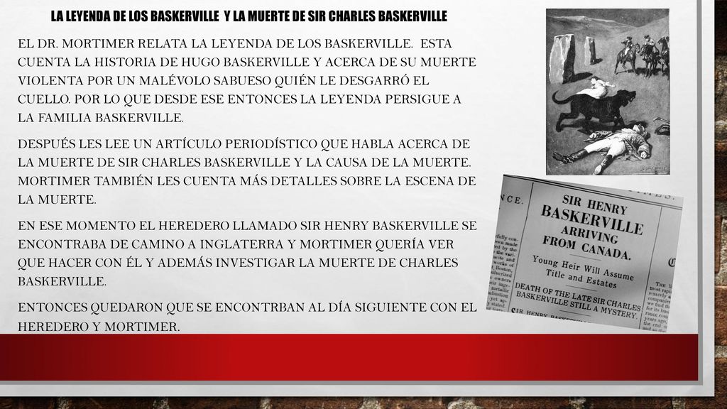 La leyenda de los baskerville y la muerte de sir charles baskerville