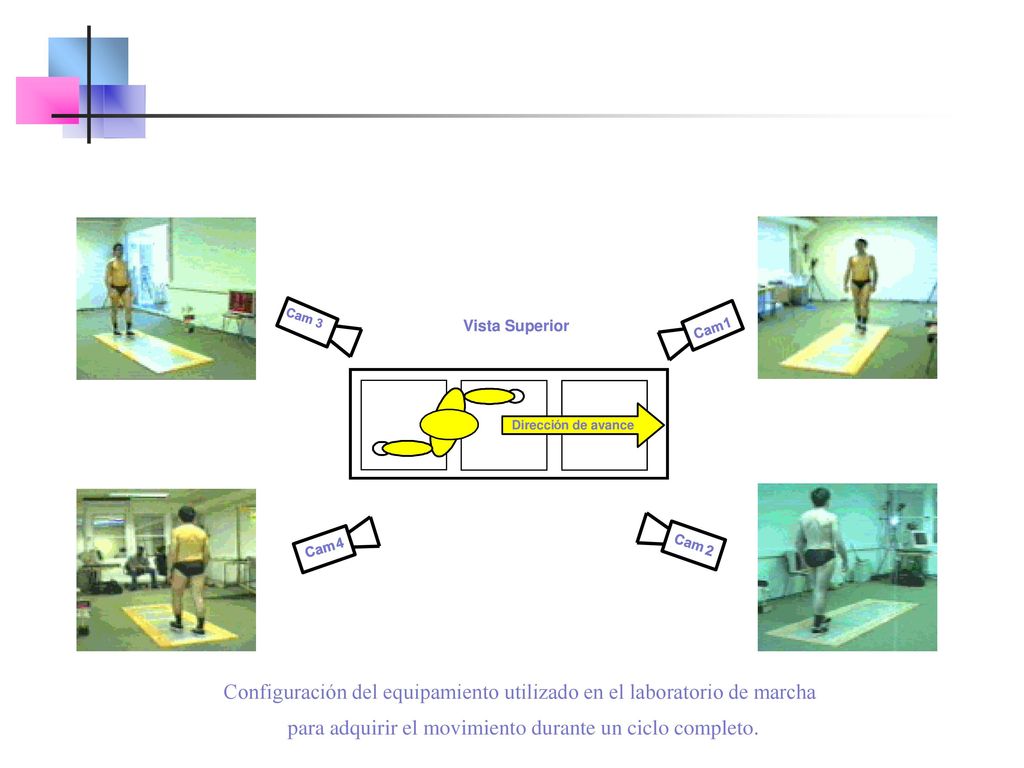 Configuración del equipamiento utilizado en el laboratorio de marcha