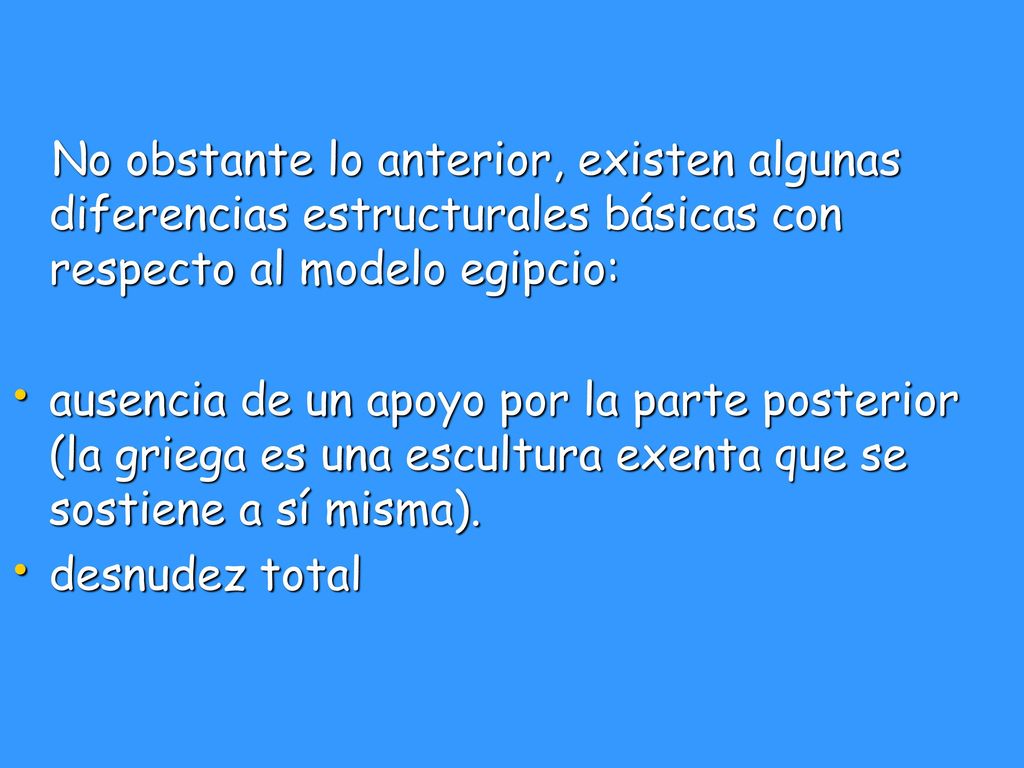 No obstante lo anterior, existen algunas diferencias estructurales básicas con respecto al modelo egipcio: