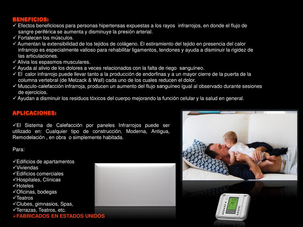BENEFICIOS: Efectos beneficiosos para personas hipertensas expuestas a los rayos infrarrojos, en donde el flujo de.