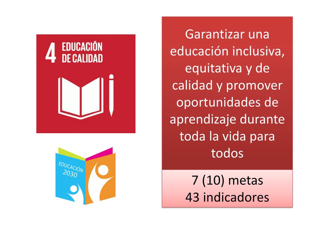 Garantizar una educación inclusiva, equitativa y de calidad y promover oportunidades de aprendizaje durante toda la vida para todos