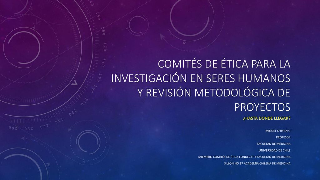 Comités de Ética para la Investigación en seres humanos y revisión metodológica de proyectos