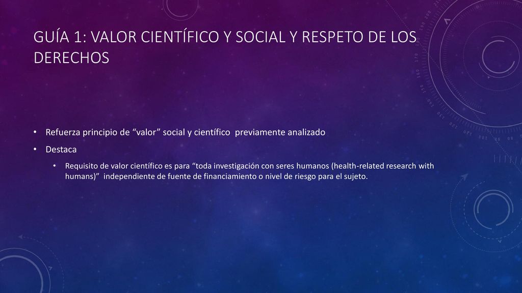 Guía 1: Valor científico y social y respeto de los derechos